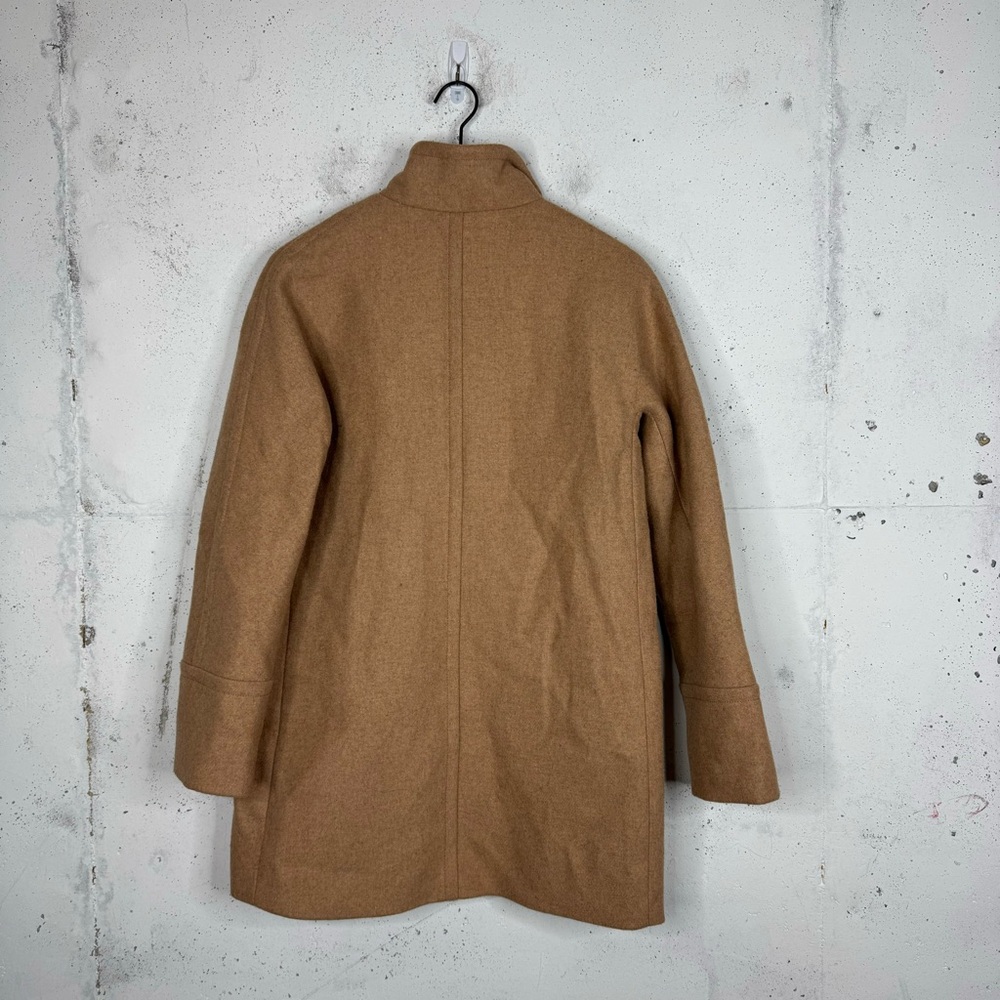 J.Crew Mid Length Village Boiled Wool City Coat 8 Tan - Picture 4 of 10